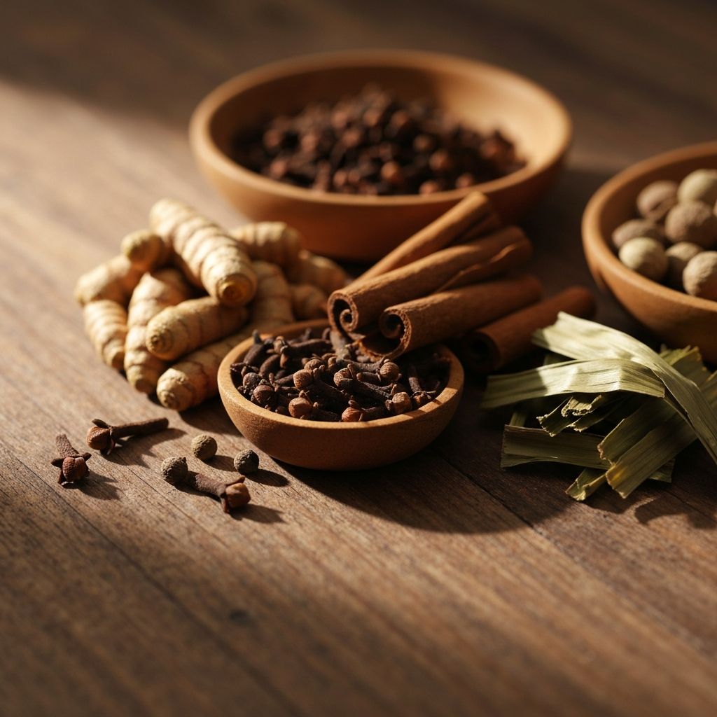 Berbagai bahan alami tradisional